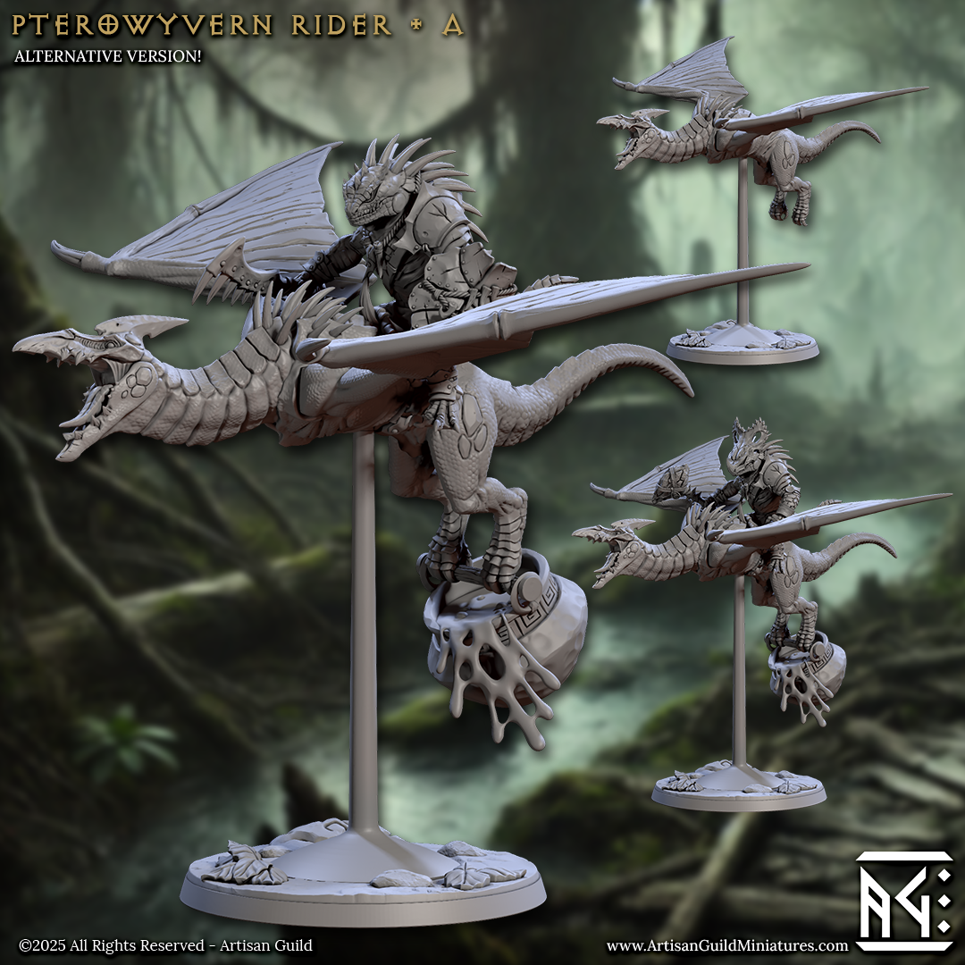 Pterowyvern Cavalry - Lizardmen