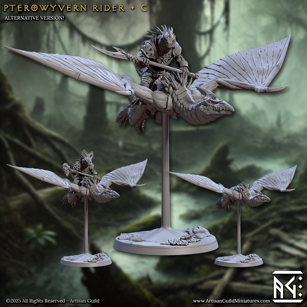 Pterowyvern Cavalry - Lizardmen