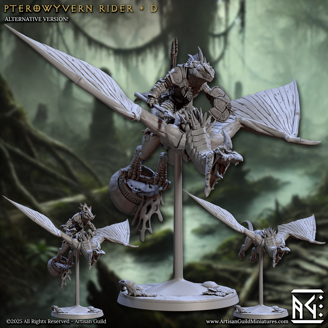 Pterowyvern Cavalry - Lizardmen