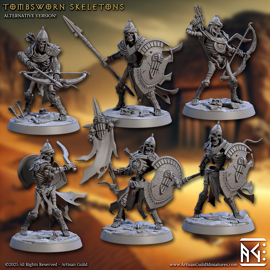 Tombsworn Skeletons - set of 6