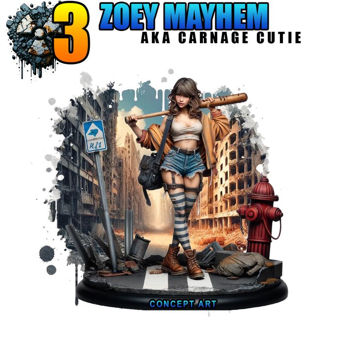 Zoey Mayhem - Carnage Cutie sculpture