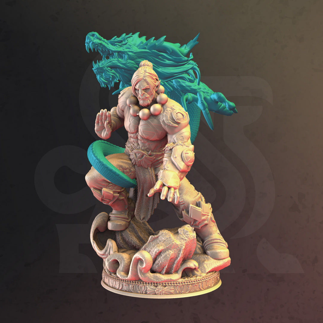 Dragon Spirit Orc Monk - Draak
