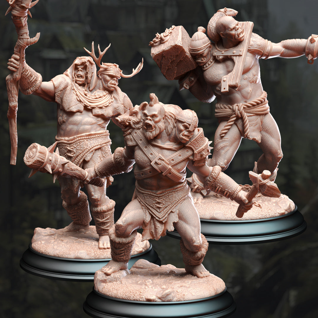 Ettin Savages - Droggod Tribe setof 3