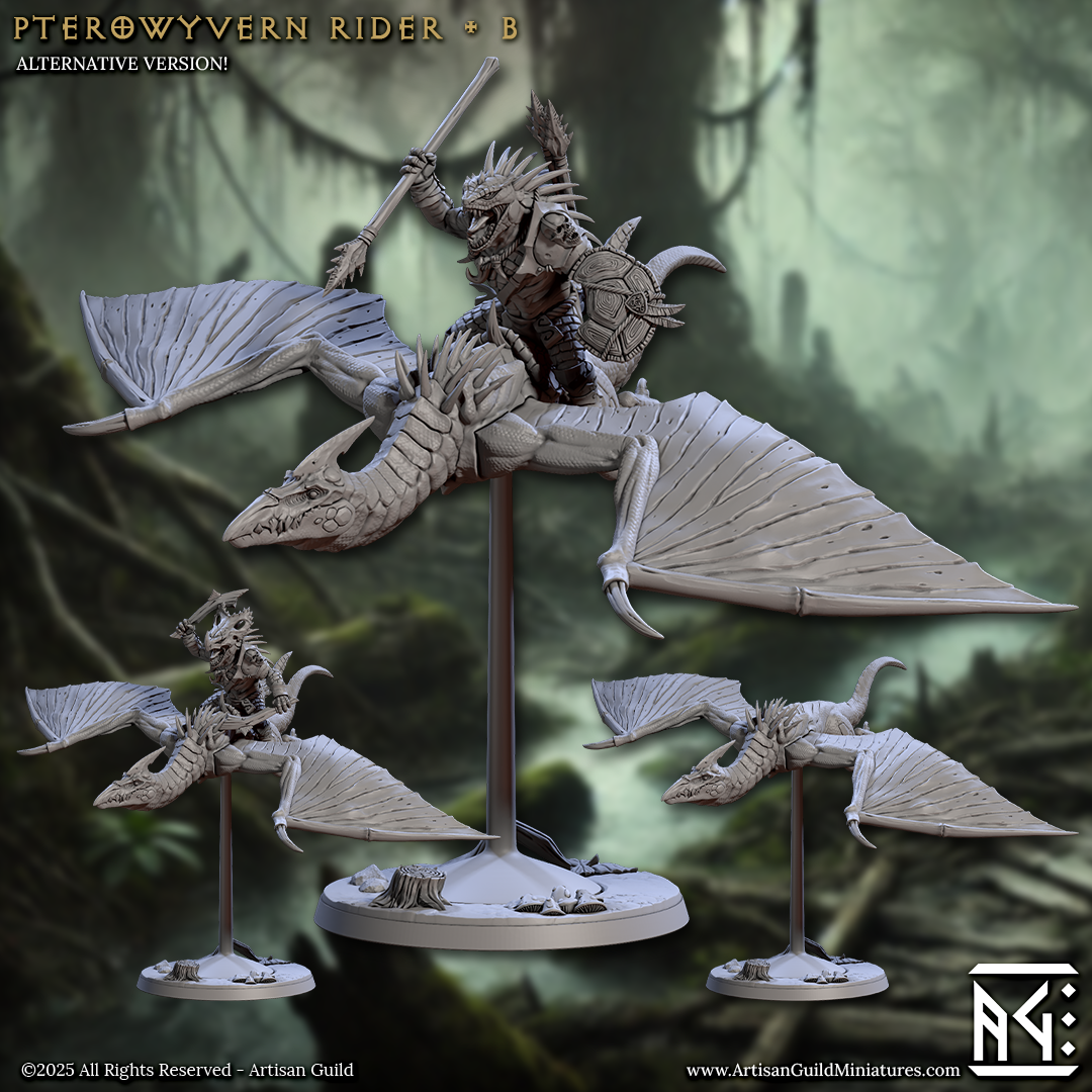 Pterowyvern Cavalry - Lizardmen