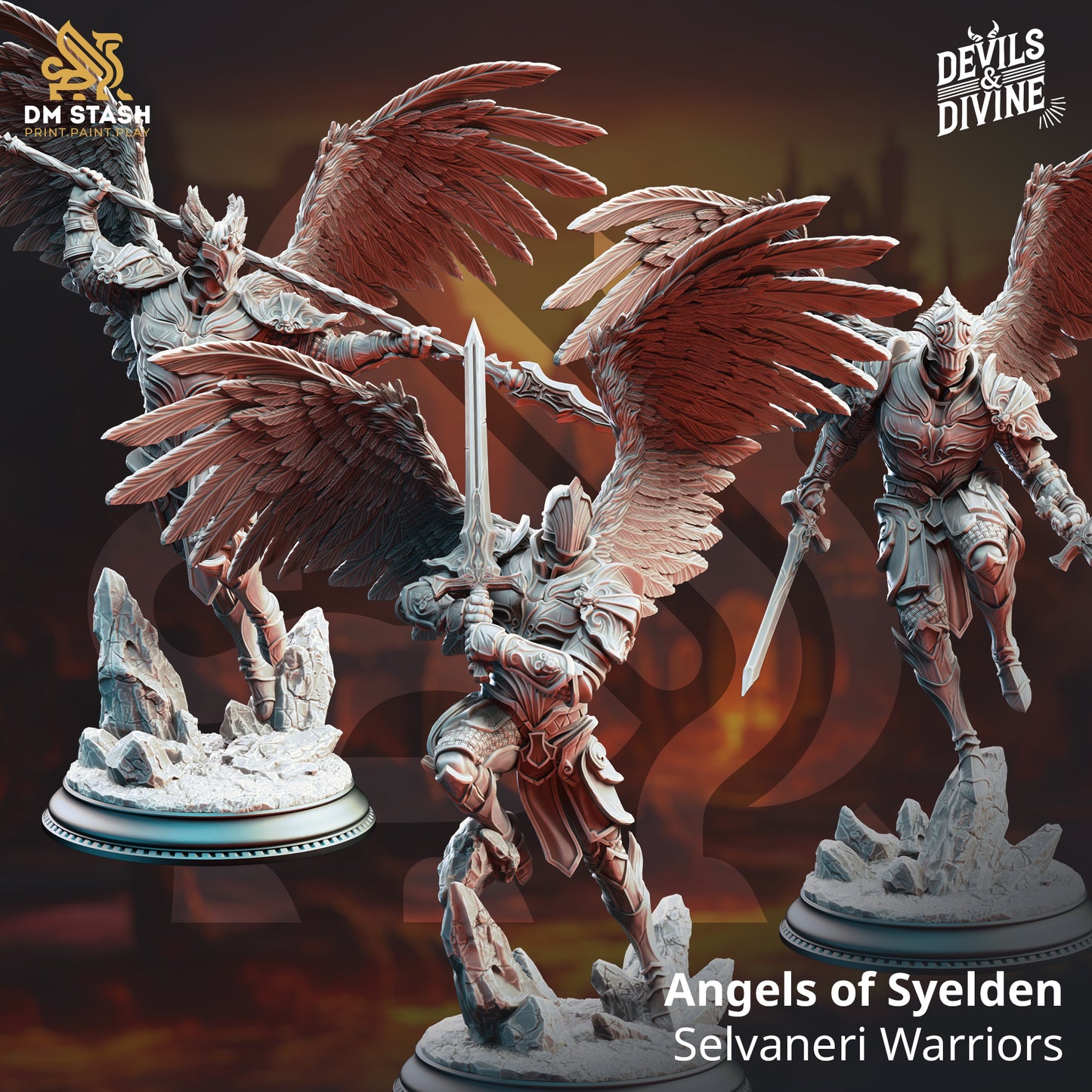 Angels of Syelden - Selvaneri Warriors (Set of 3)