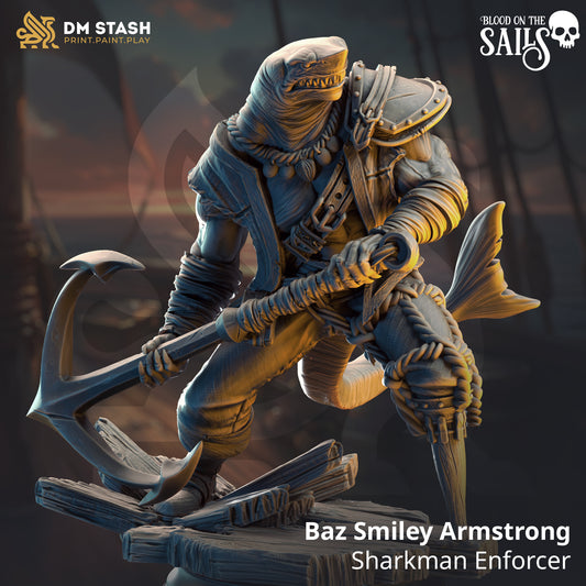 Baz Smiley Armstrong - Sharkman Enforcer - Great White OR Hammerhead version