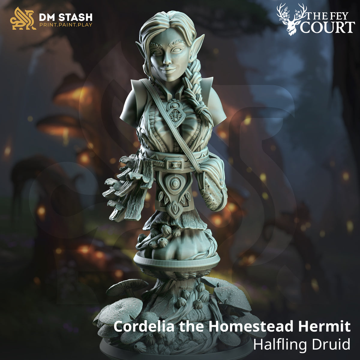 Cordelia the Homestead Hermit - Halfling Druid (Bust)