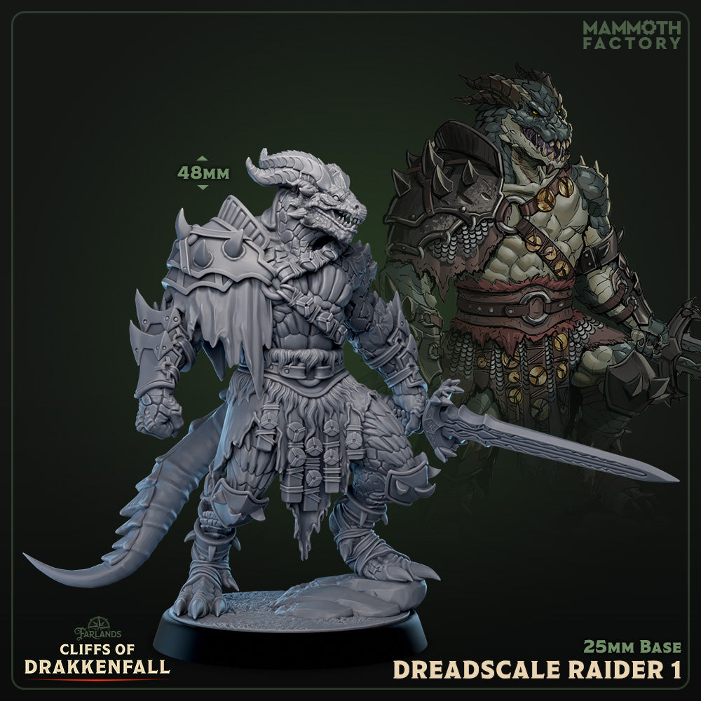 Dreadscale Raider #1 - dragonborn warrior