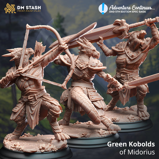 Green Kobolds of Midorius - (set of 3)