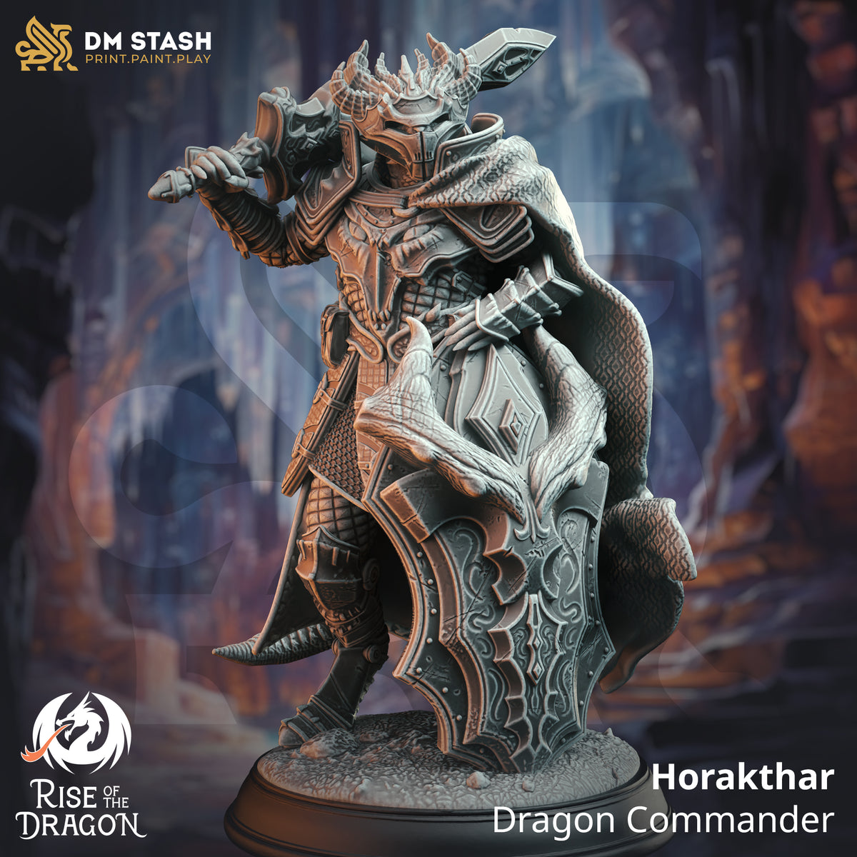 Horakthar - Dragon Commander (set with 3 poses)