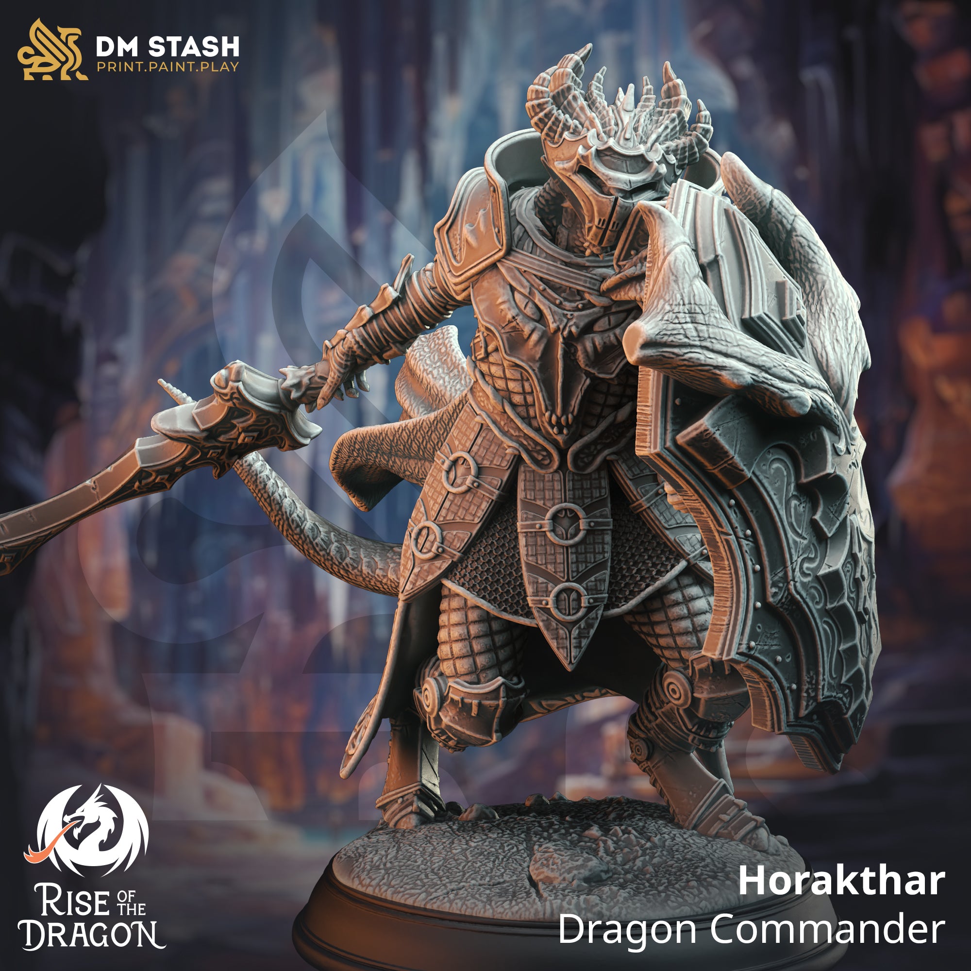 Horakthar - Dragon Commander (set with 3 poses)