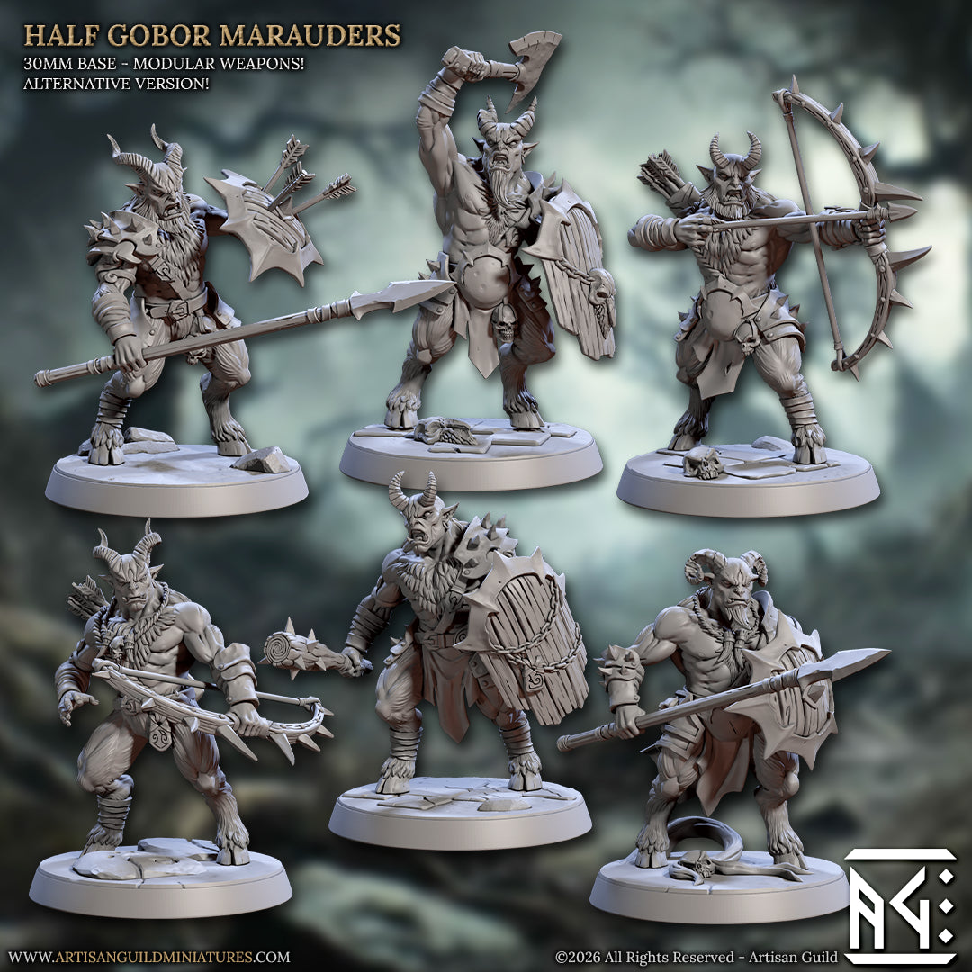 Half Gobor Marauders - 6 beastmen set