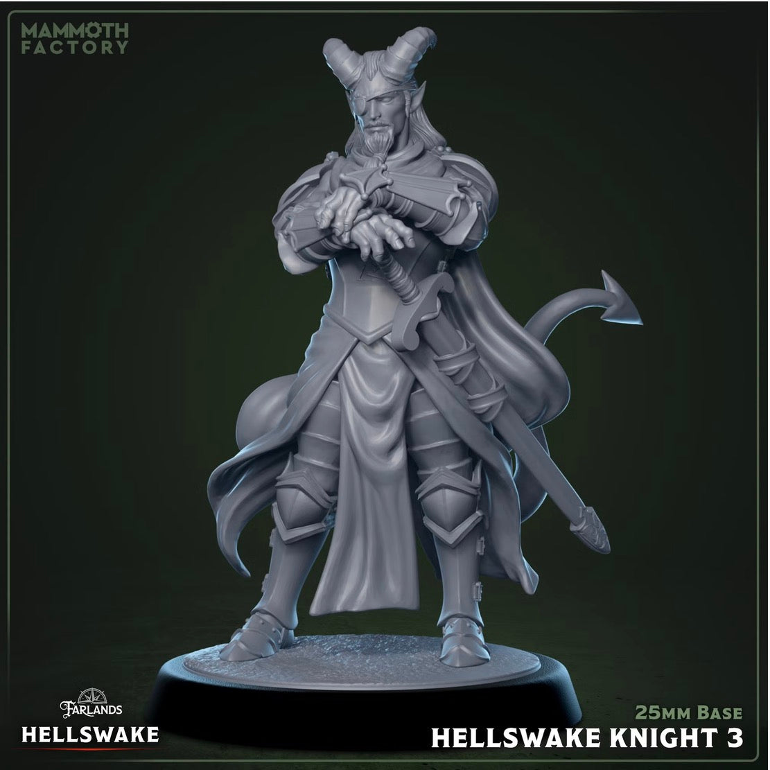 Hellswake Knight 3 – Mammoth Factory 32mm miniature