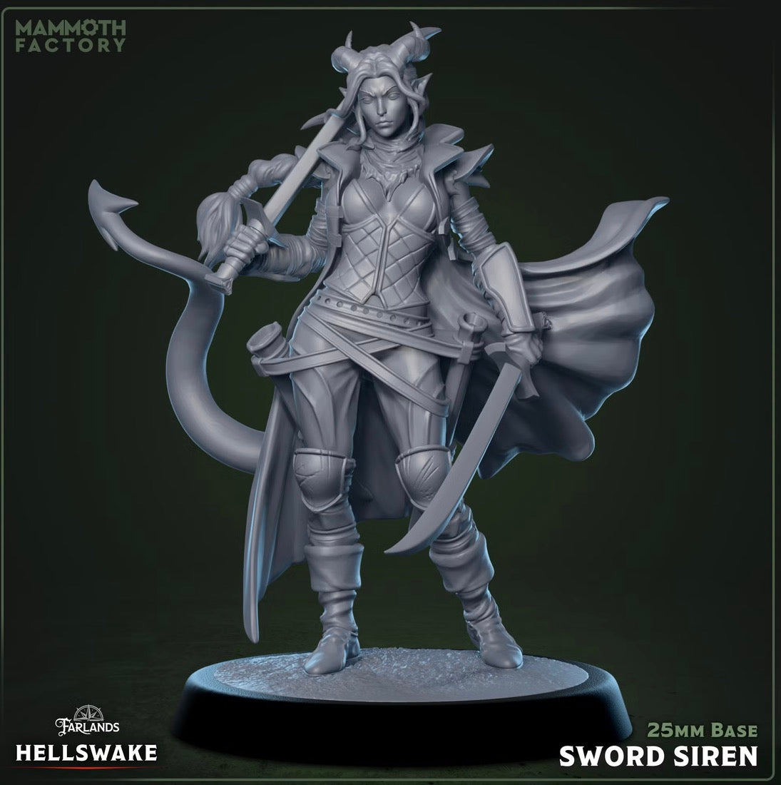 Sword Siren original Mammoth Factory sculpt render