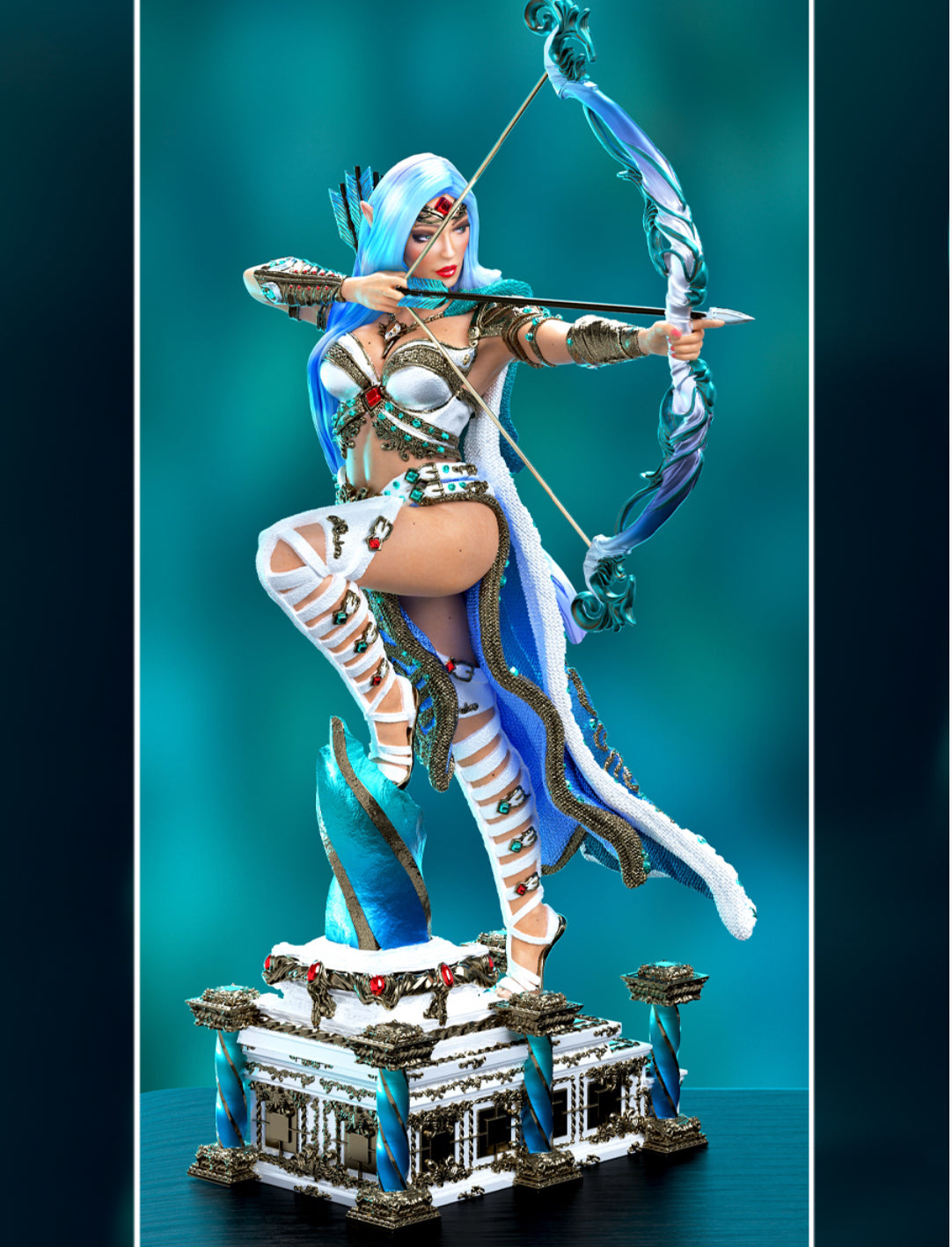 Aloe High Elf Warrior Sculpture