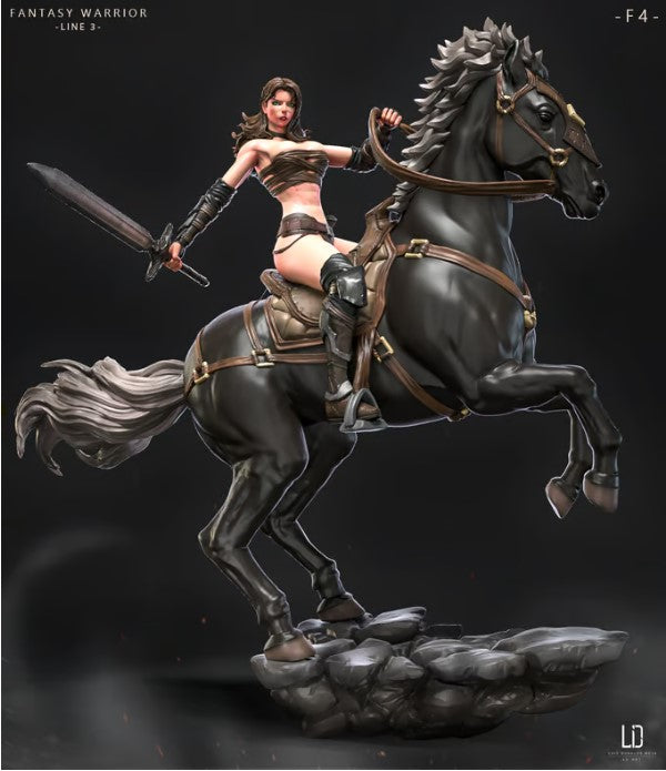 Jheany - mounted female warrior