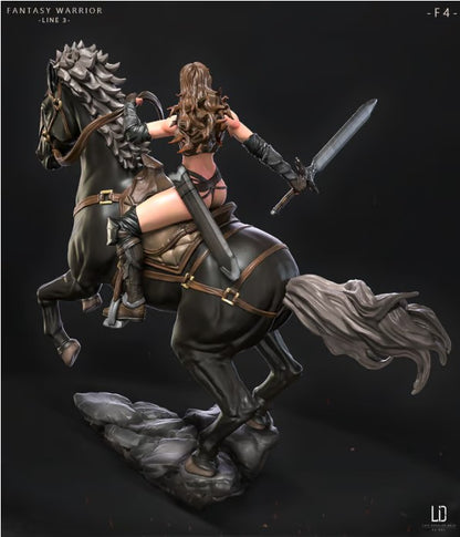 Jheany - mounted female warrior