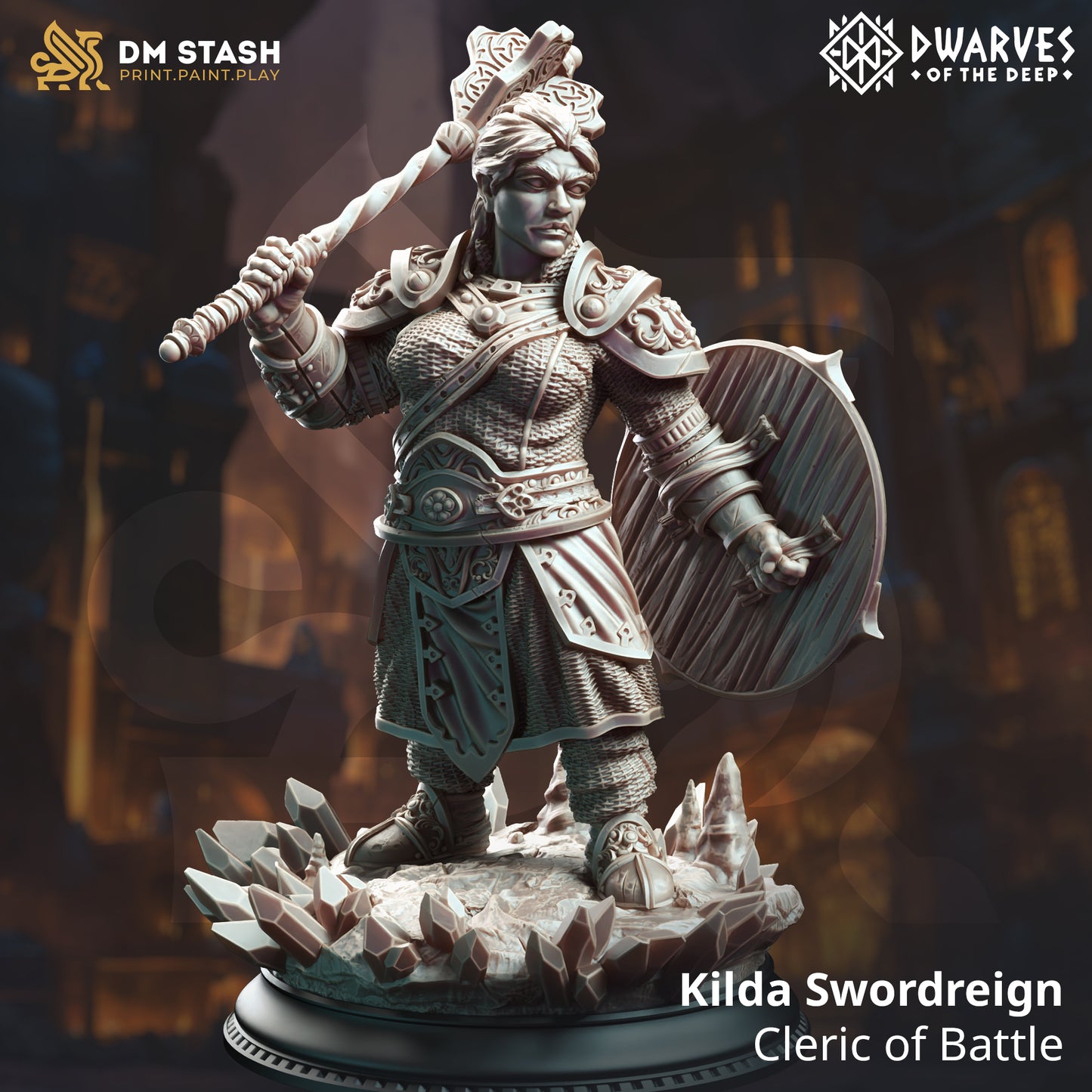 Kilda Swordreign - Dwarf War Cleric