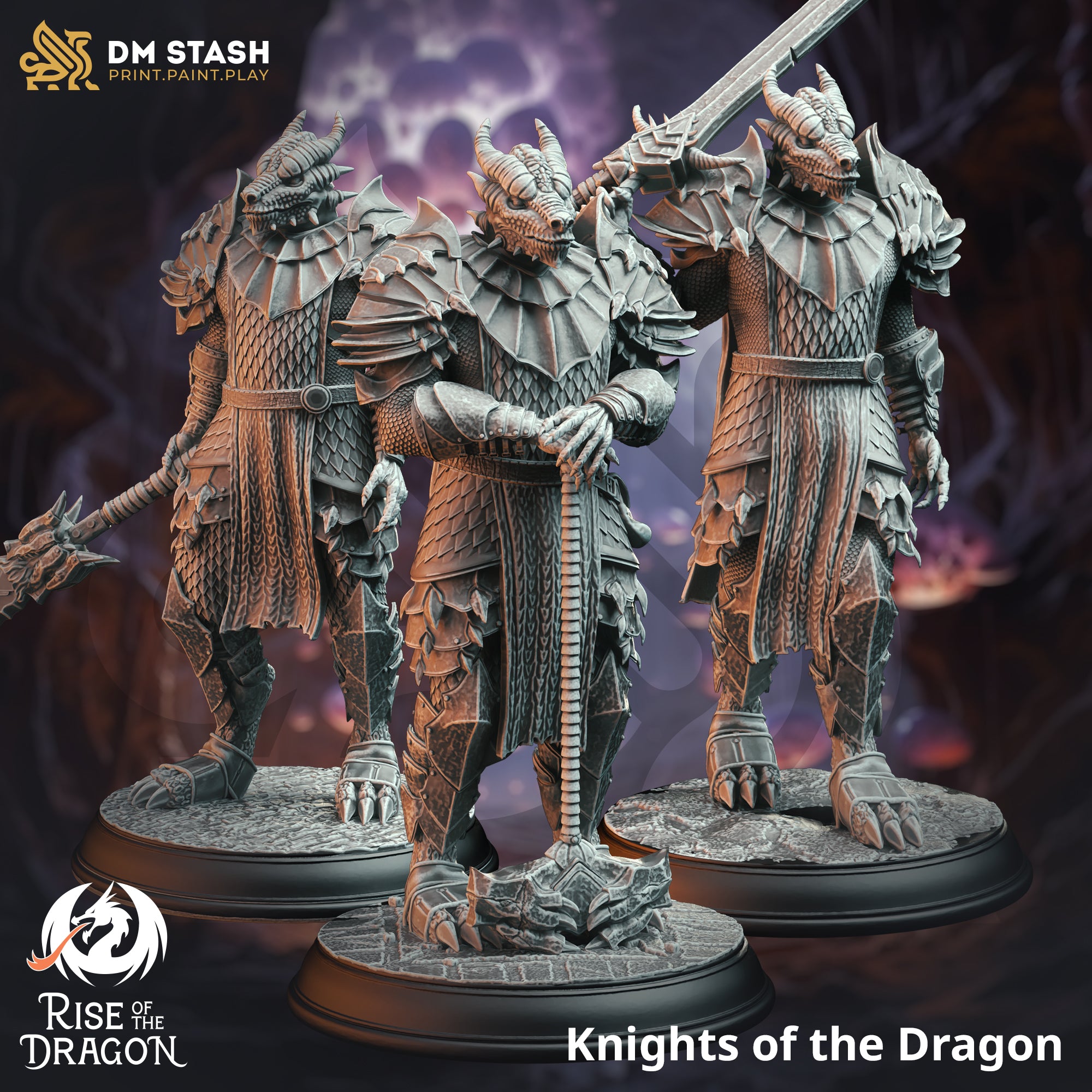 Knights of the Dragon (set of 3)
