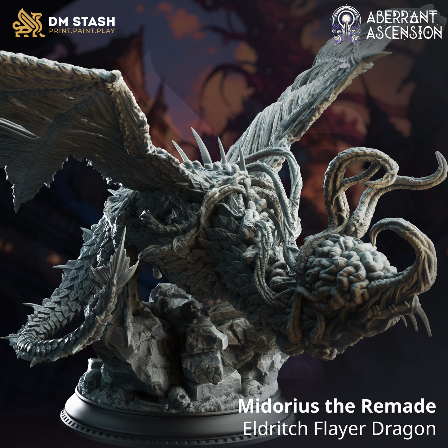 Midorius the Remade - Eldritch Flayed Dragon