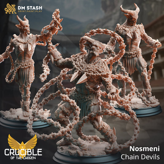 Nosmeni Chain Devils (Set of Three)