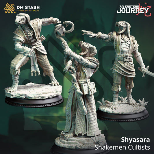 Shyasara - Snakemen Cultists (set of 3)