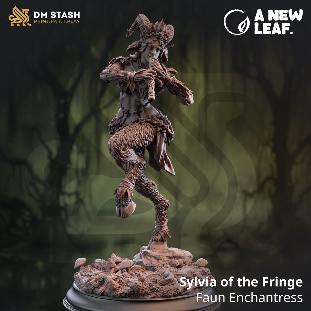 Sylvia of the Fringe - Faun Bard Enchantress - Painter-Proven™