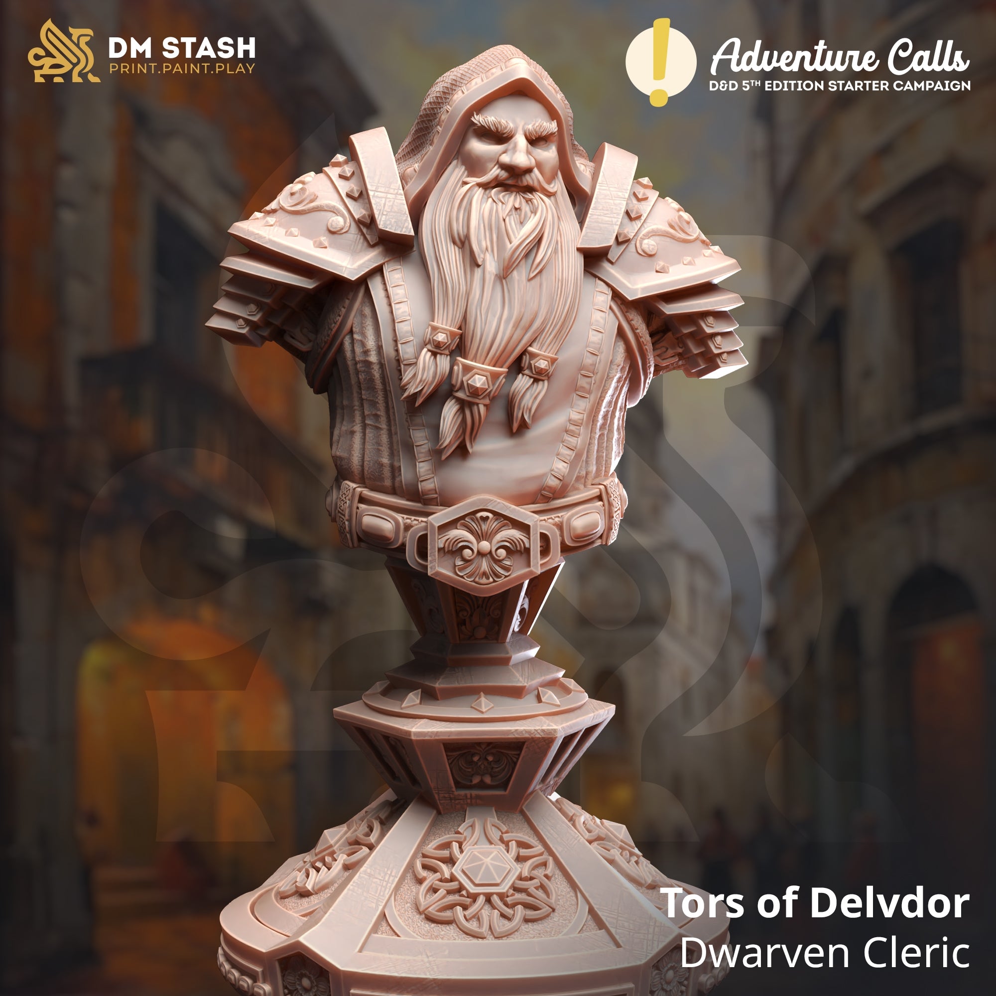 BUST - Tors [120mm Height] Dwarven Cleric