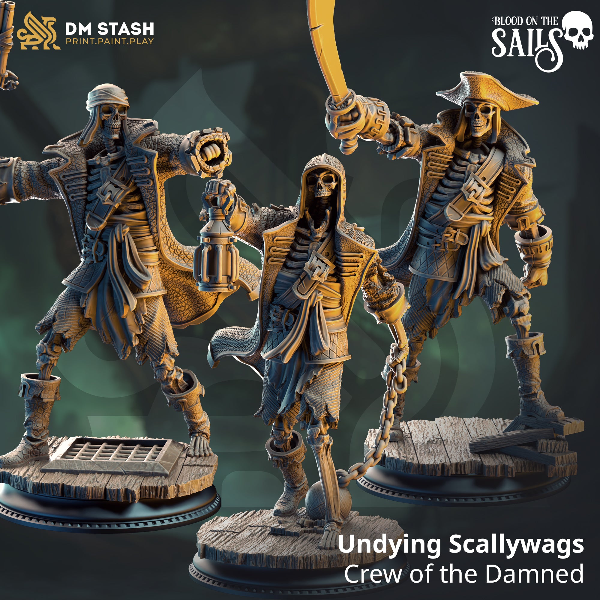Undying Scallywags - Crew of the Damned - set of 3