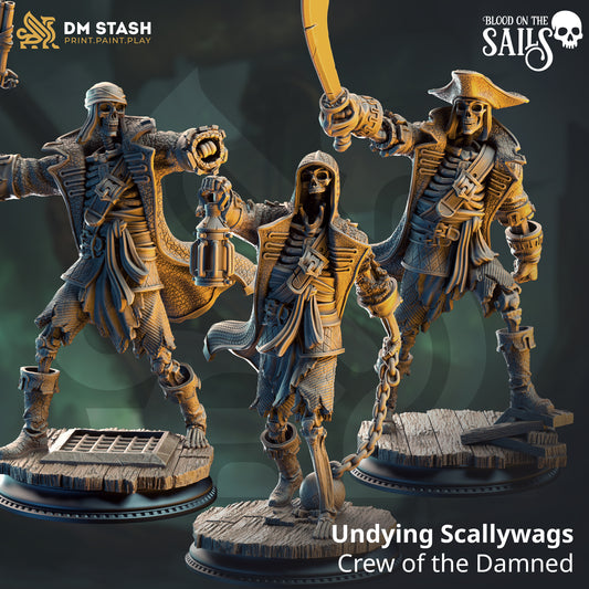 Undying Scallywags - Crew of the Damned - set of 3