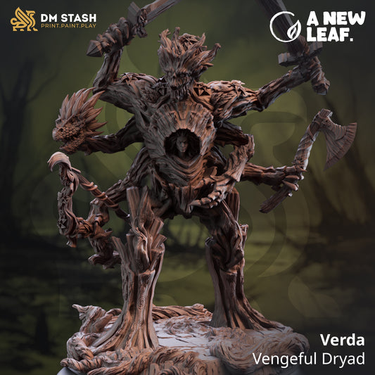 Verda - Treant Dryad Hybrid (large 50mm base)