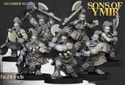 Dwarf Deathseekers - "Sons of Ymir"  Highlands Miniatures