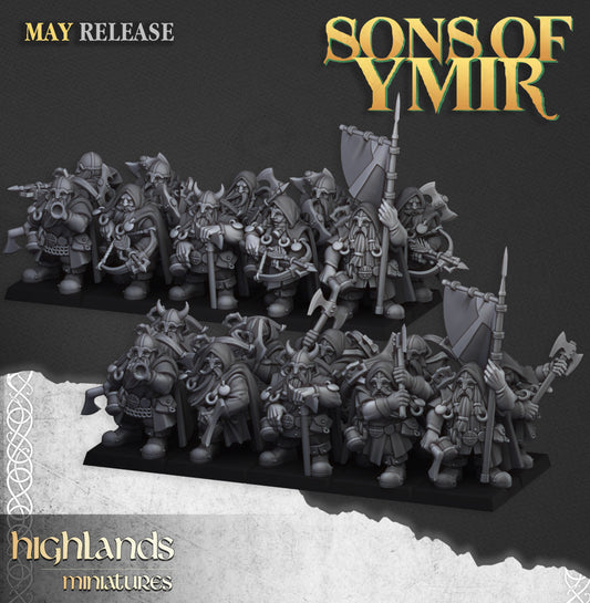 Dwarf Rangers - "Sons of Ymir" Highlands Miniatures