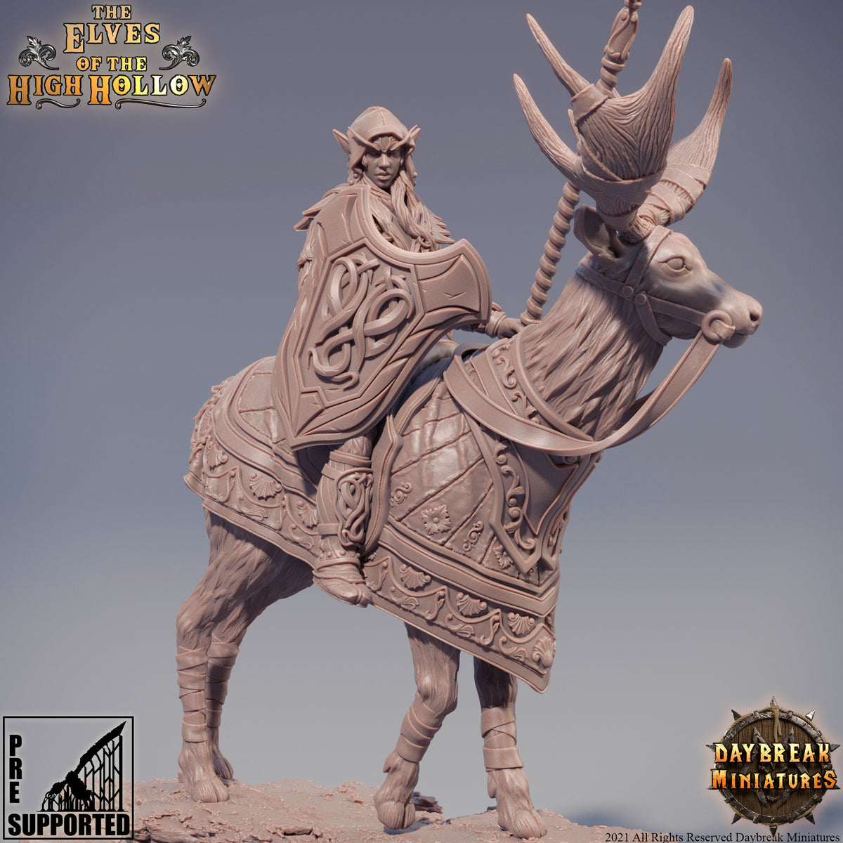 Marra, daughter of Faeren — original Daybreak Miniatures render, view 1