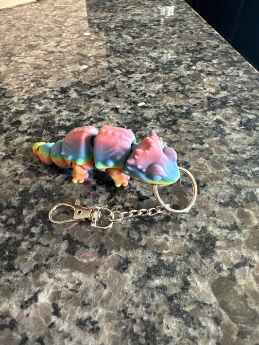 Mini beardie keychain