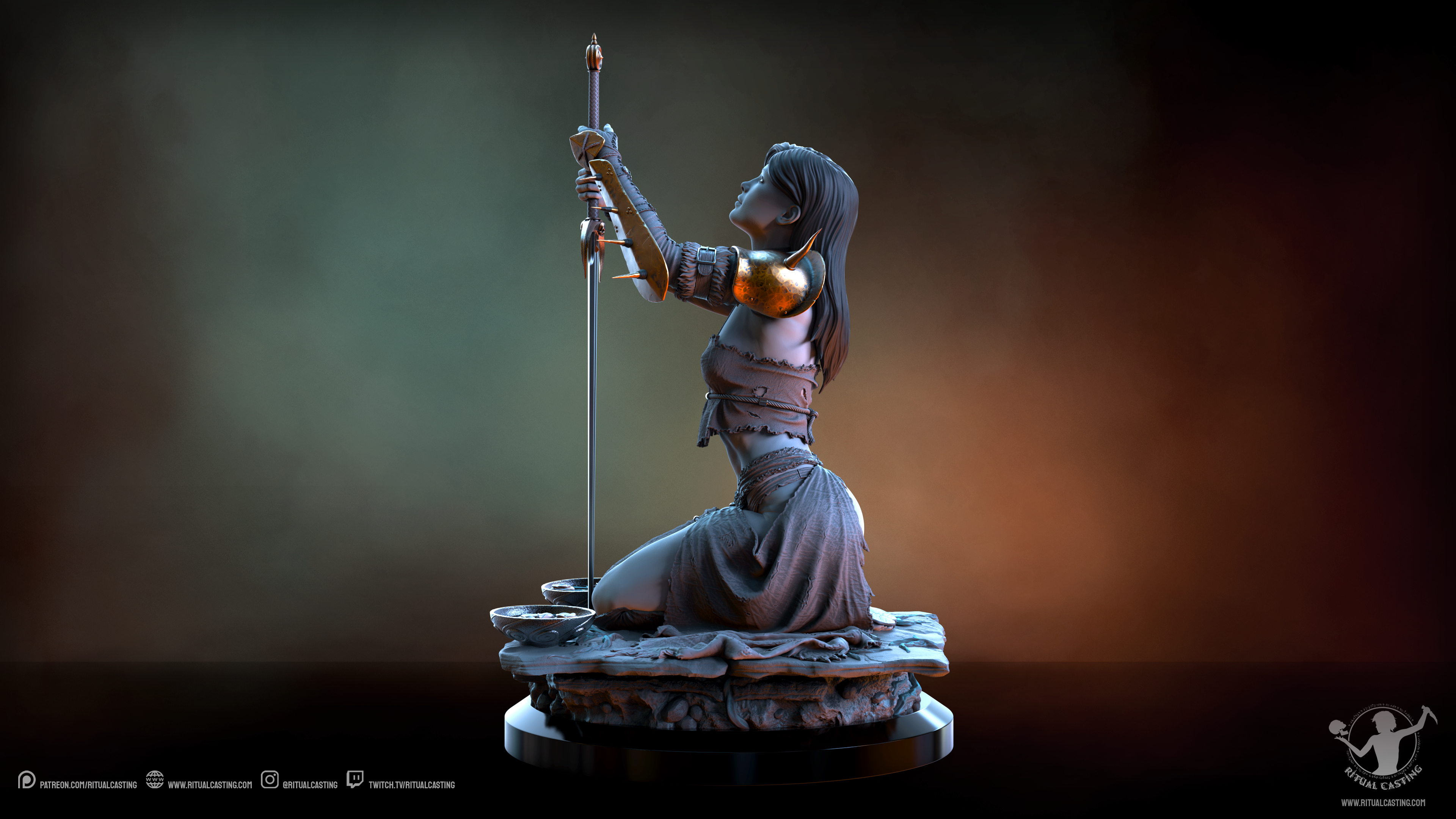Keena The Anointed 1/10 sculpture