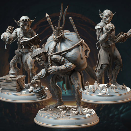 Mana Goblin Trio - Alchemist, Sorcerer, Loot (set of 3)