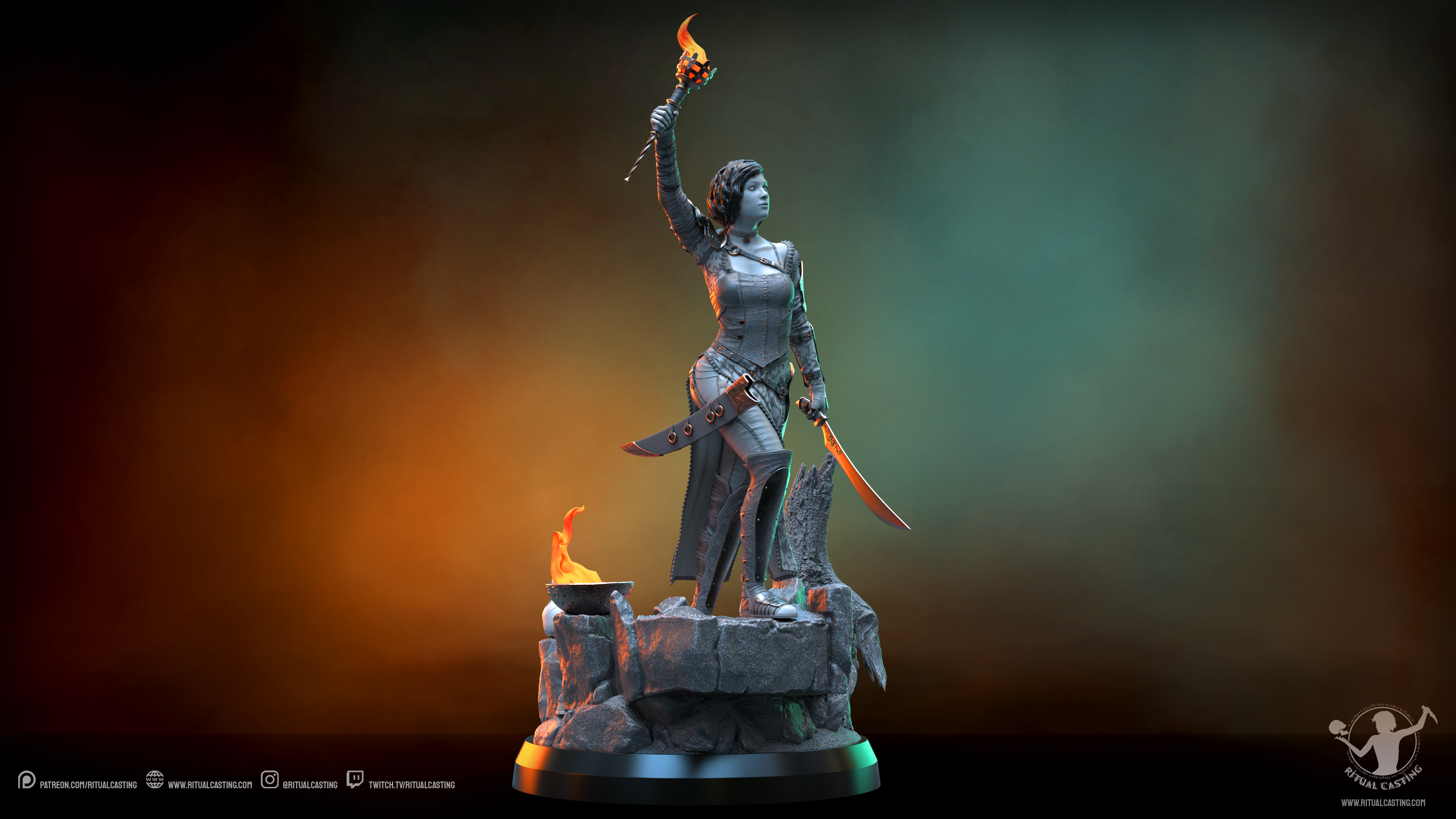 Nix 1/10 scale sculpture