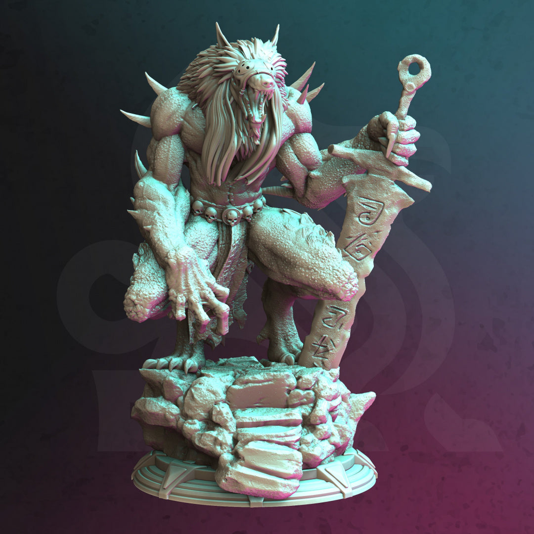 Alpha Giant Werewolf - Scrag Blackborne (100mm size)