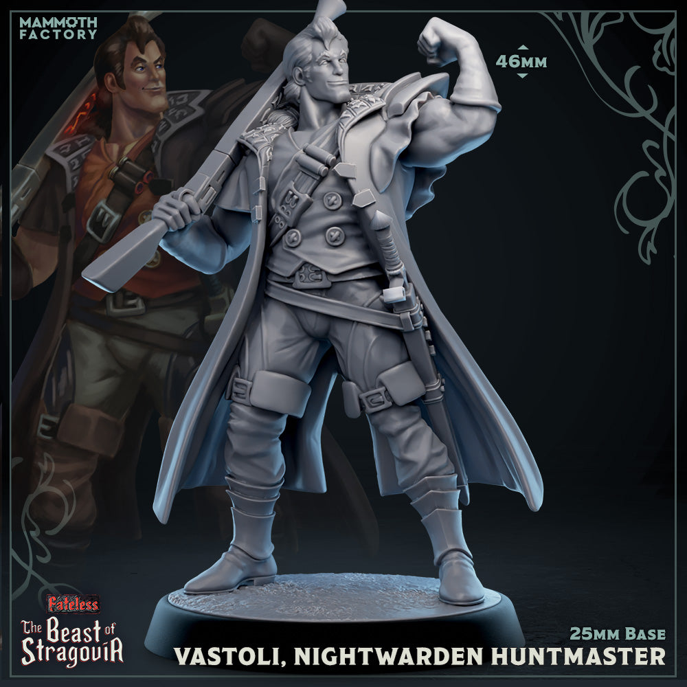 Vastoli, Nightwarden Huntmaster - Mammoth Factory designer render